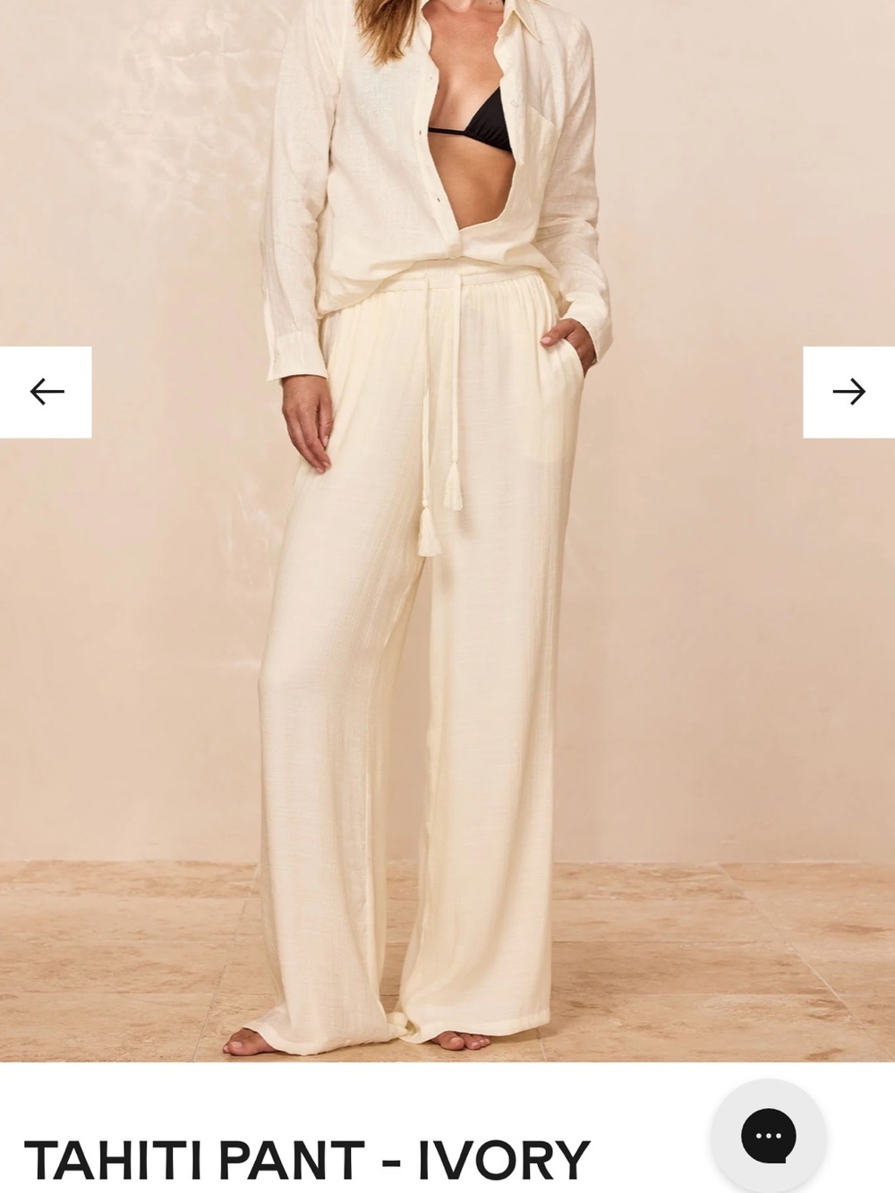 Monday Swimwear Tahiti Pant - Ivory
